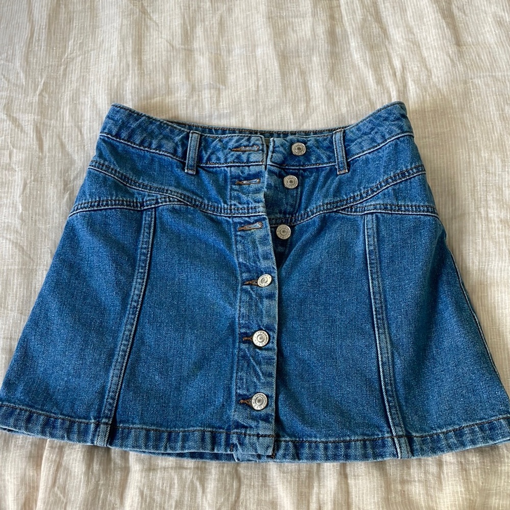 Mini jean skirt